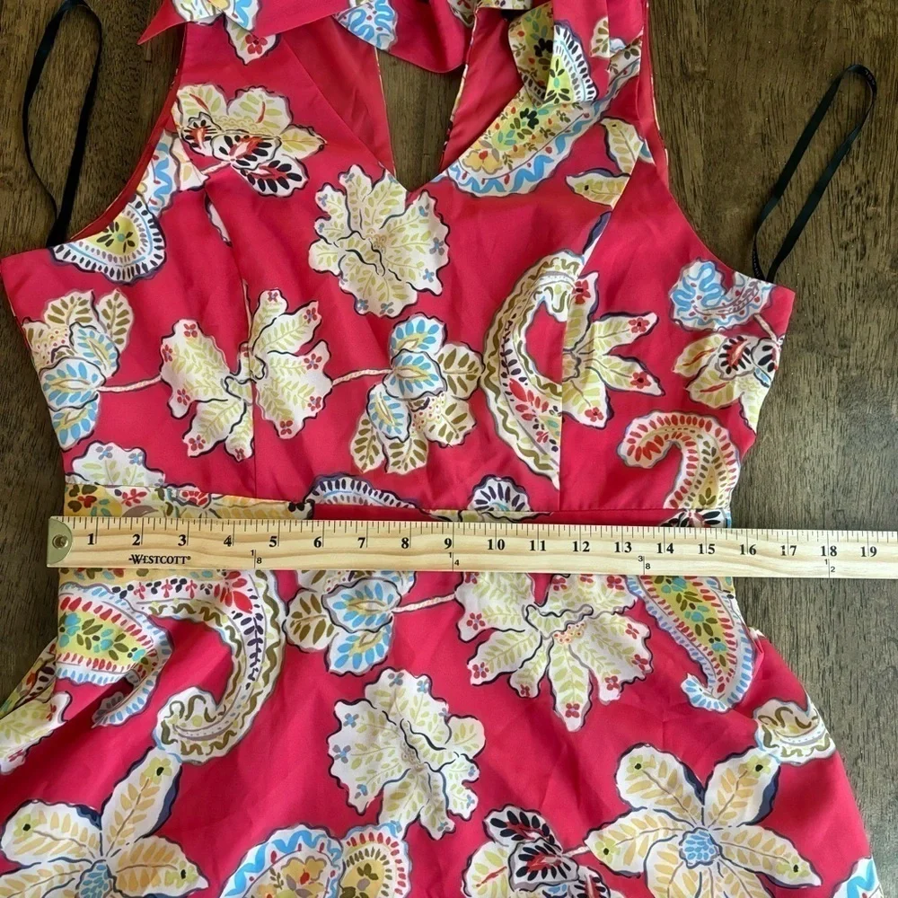 Tahari midi tie back grenadine 10 NWT - Picture 9 of 10